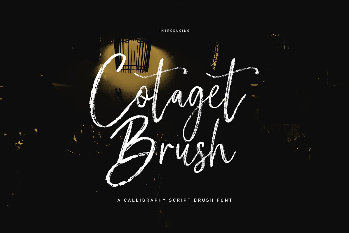 Пример шрифта Cotaget Brush