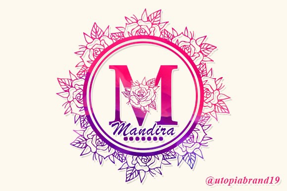 Пример шрифта Mandira Monogram