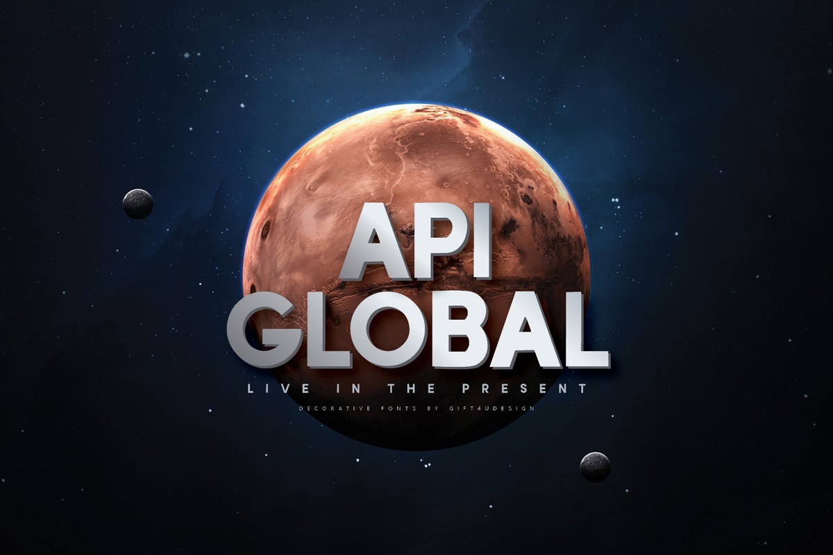 Пример шрифта Api-Global