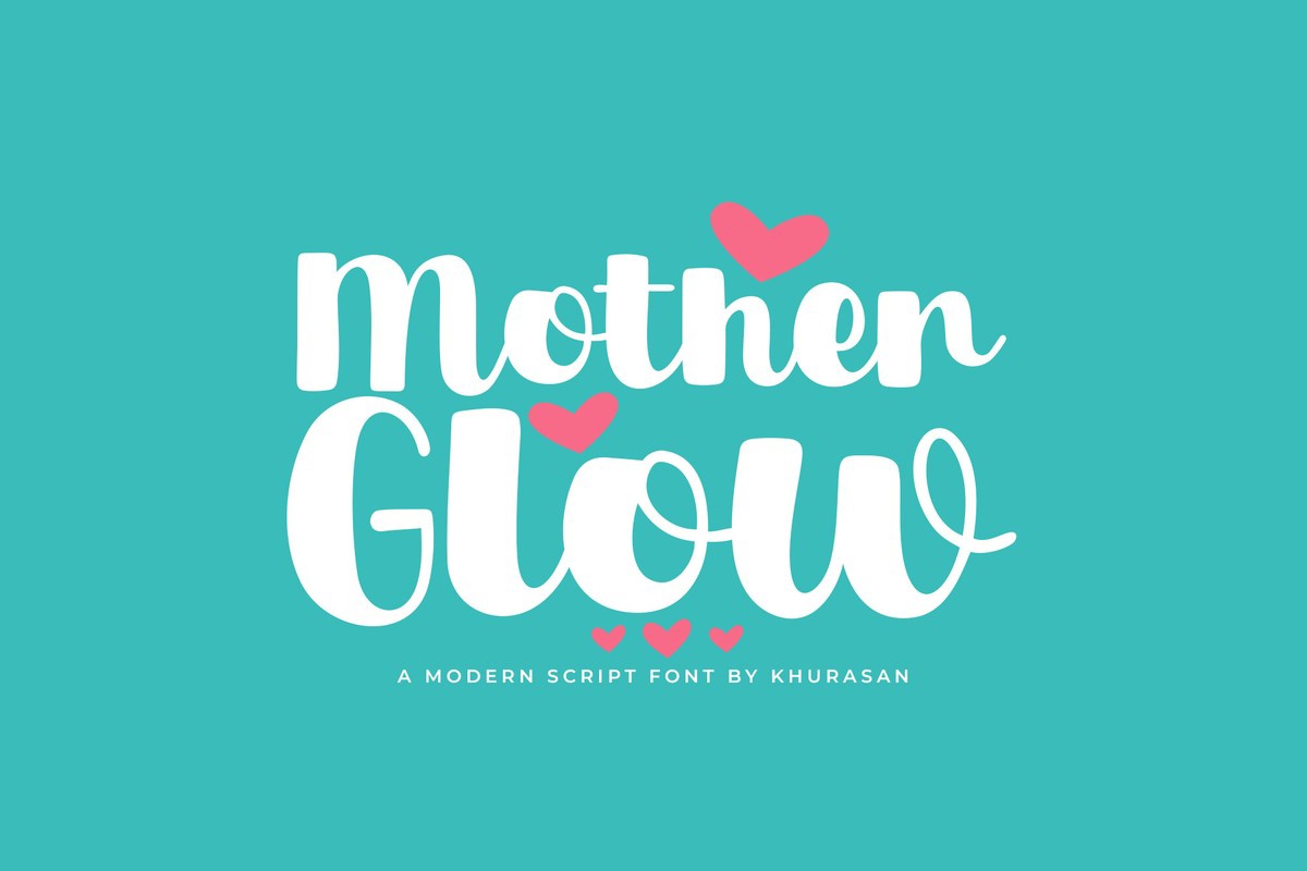 Пример шрифта Mother Glow