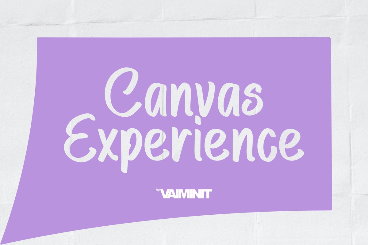 Пример шрифта Canvas Experience