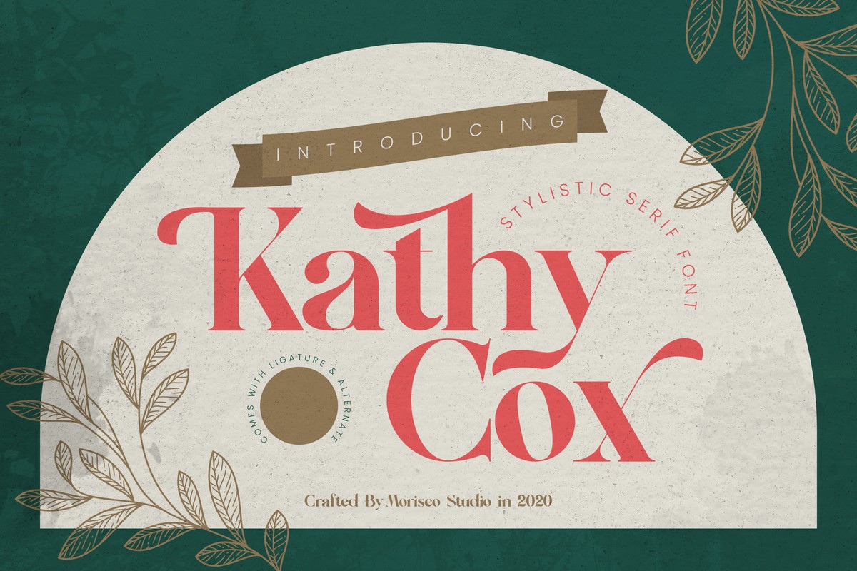 Пример шрифта Kathy Cox