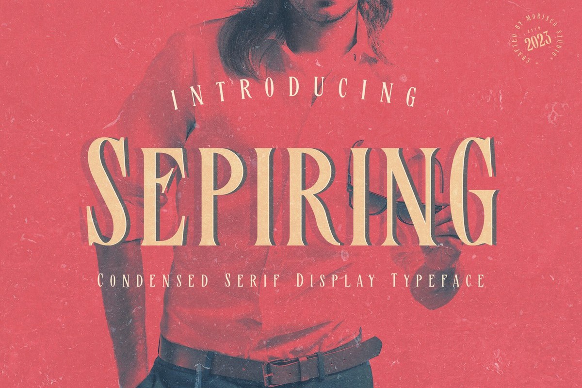 Пример шрифта Sepiring