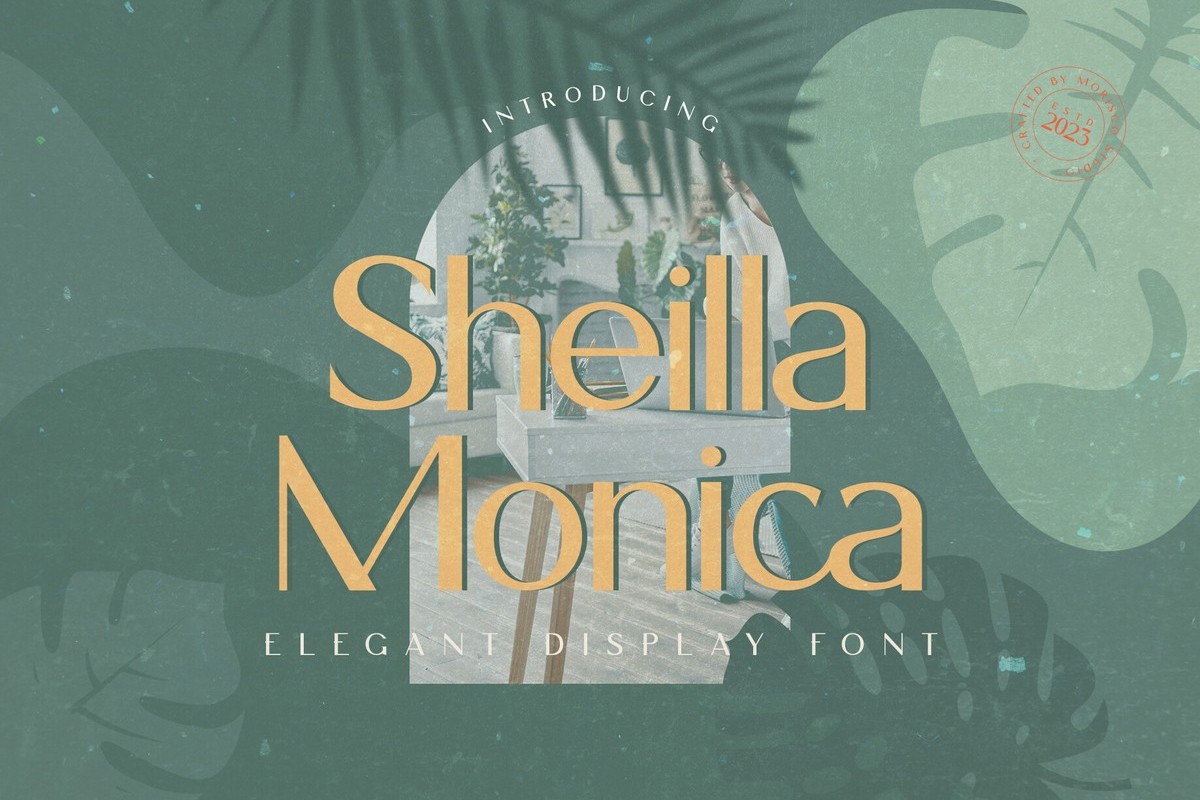 Пример шрифта Sheilla Monica