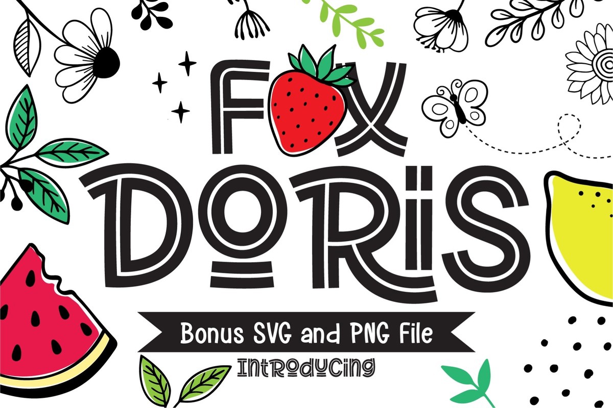 Пример шрифта Fox Doris