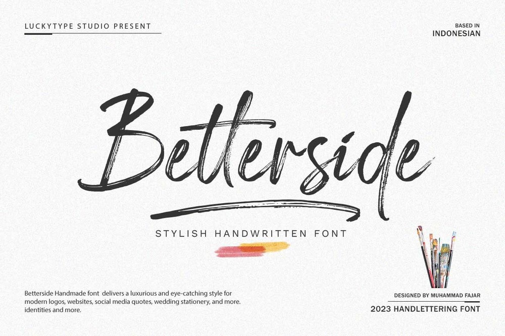 Пример шрифта Betterside