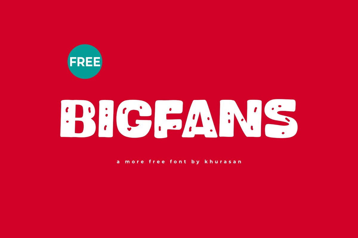 Пример шрифта Bigfans Regular