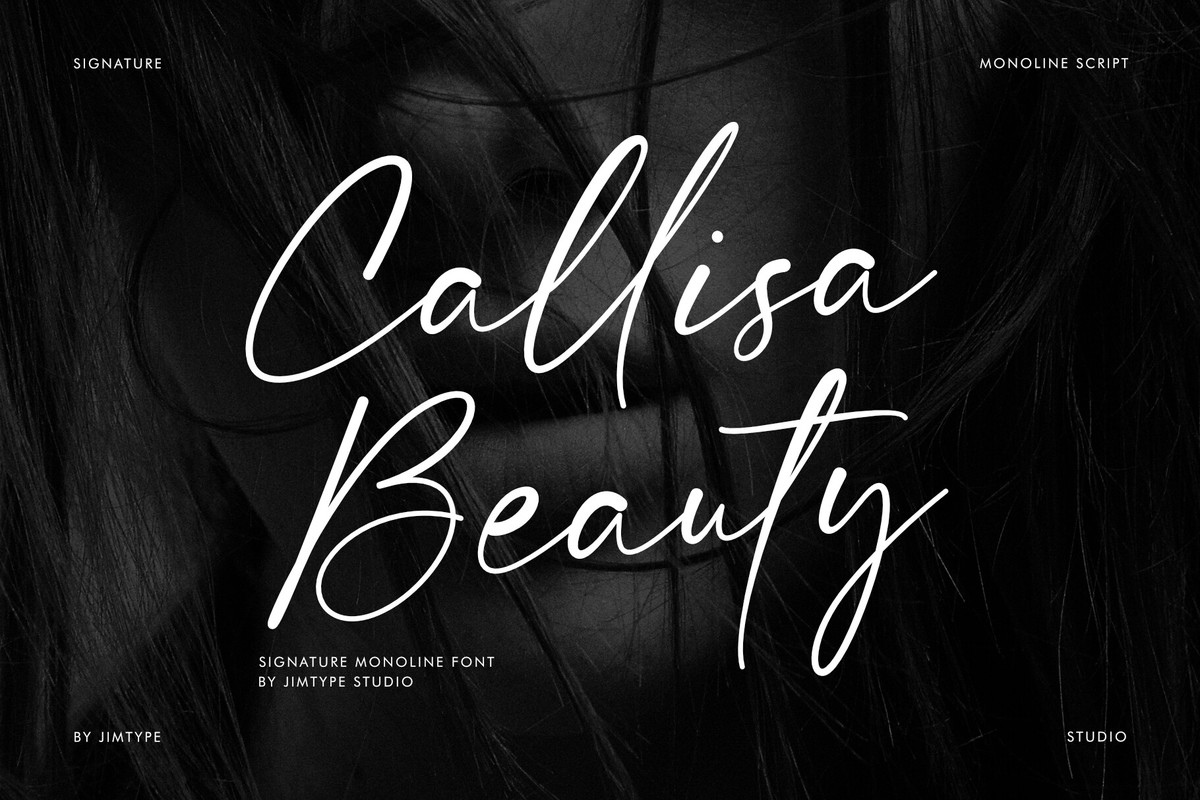 Пример шрифта Callisa Beauty