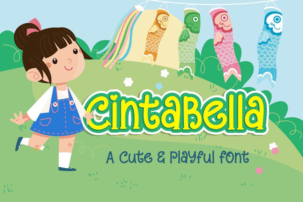 Пример шрифта Cintabella