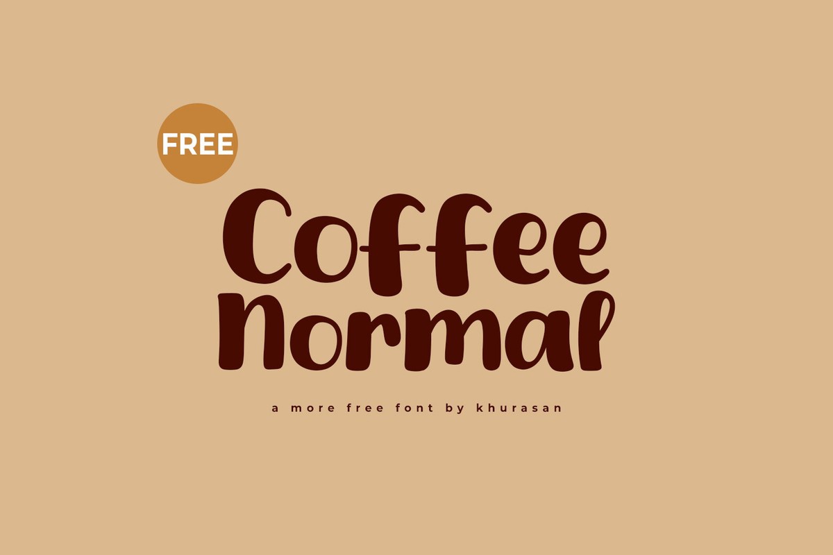 Пример шрифта Coffee Normal