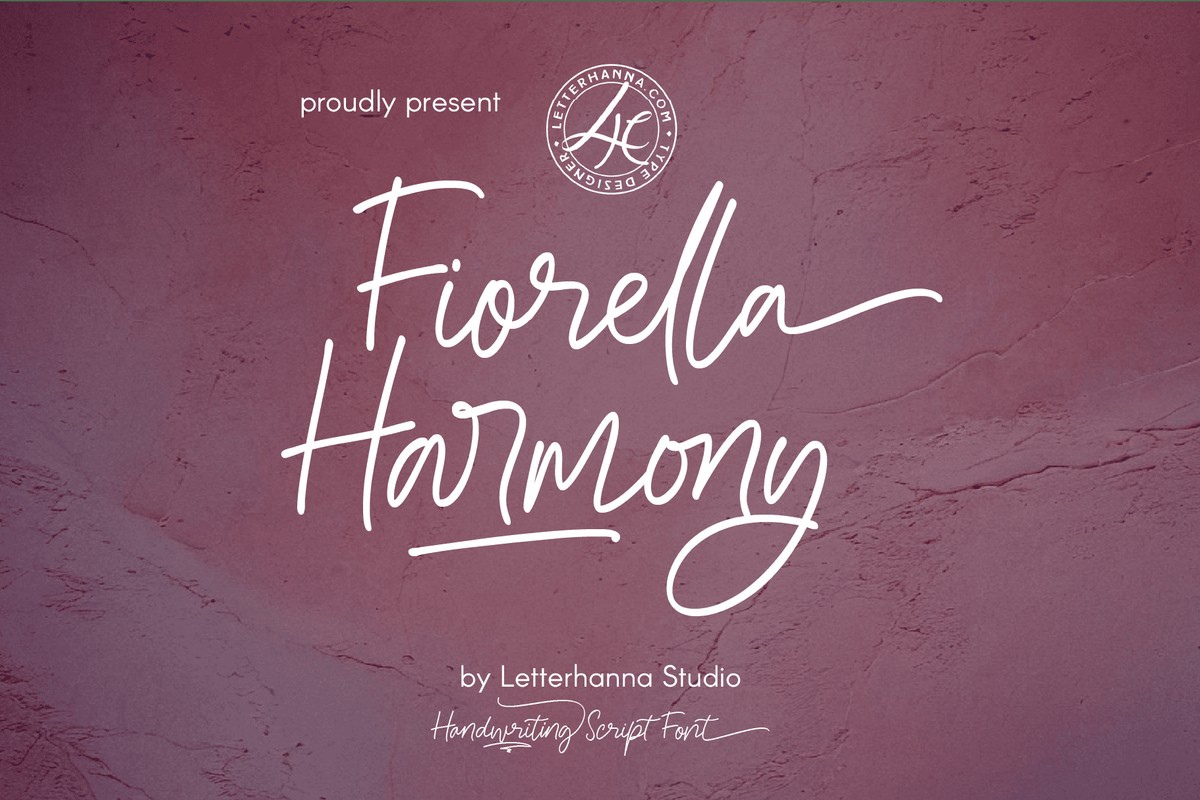 Пример шрифта Fiorella Harmony Regular