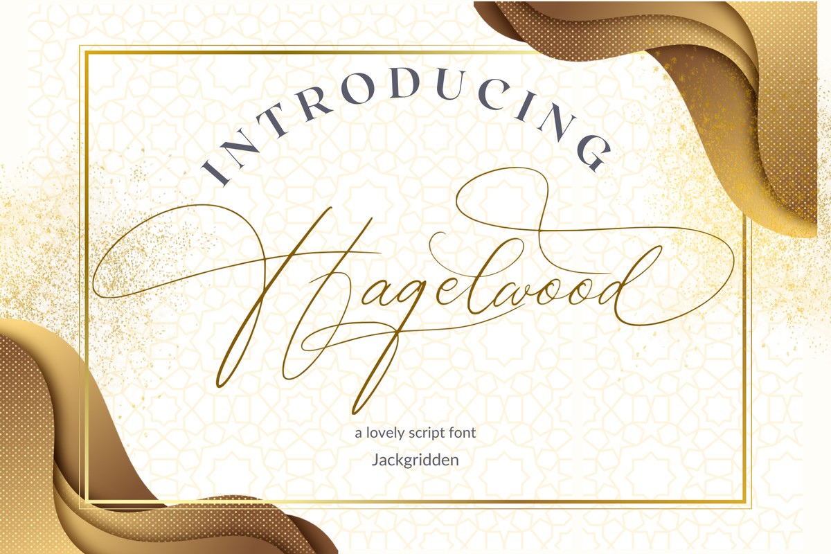 Пример шрифта Hagelwood