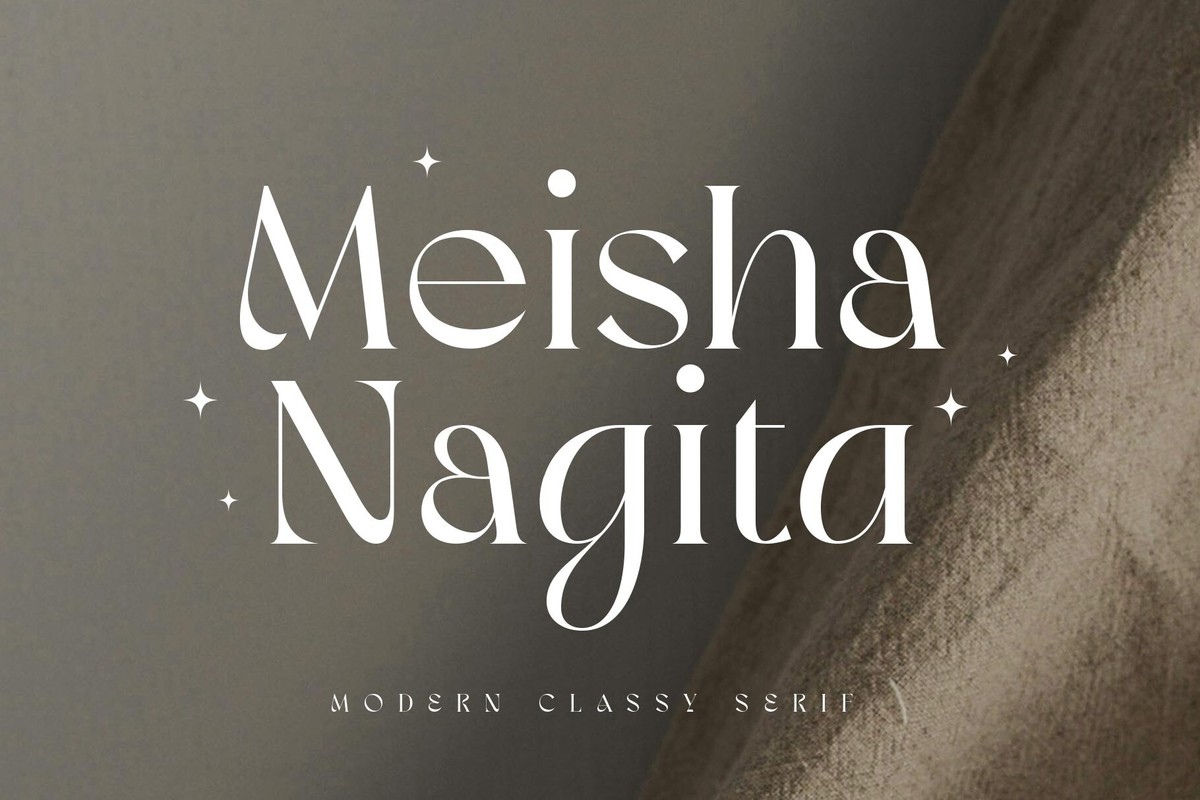 Пример шрифта Meisha Nagita