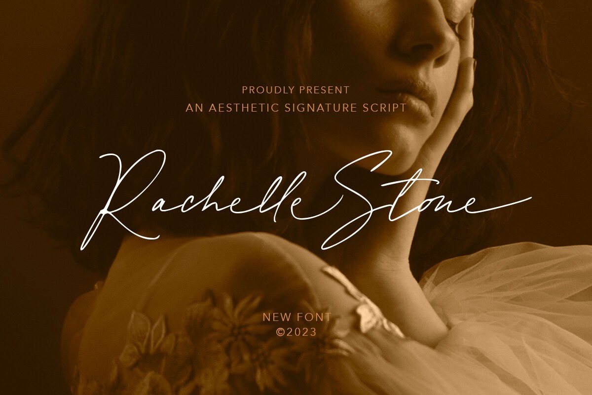 Пример шрифта Rachelle Stone