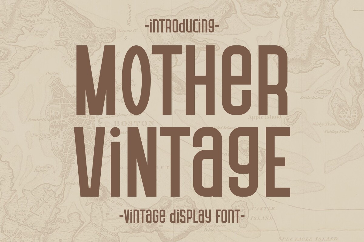 Пример шрифта Mother Vintage