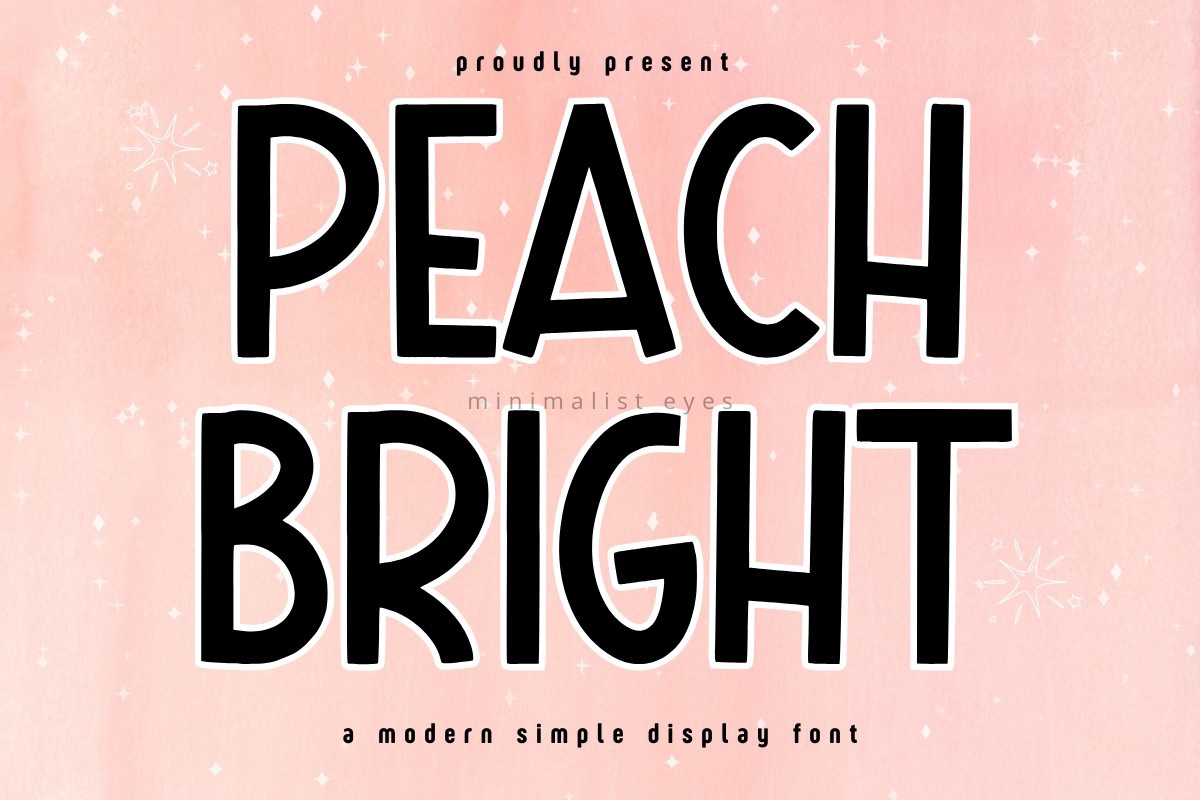 Пример шрифта Peach Bright