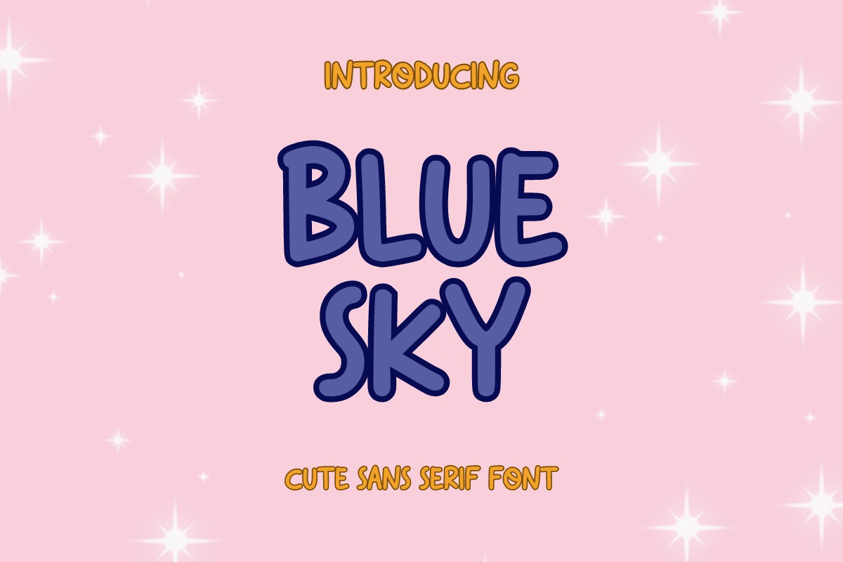 Пример шрифта BlueSky