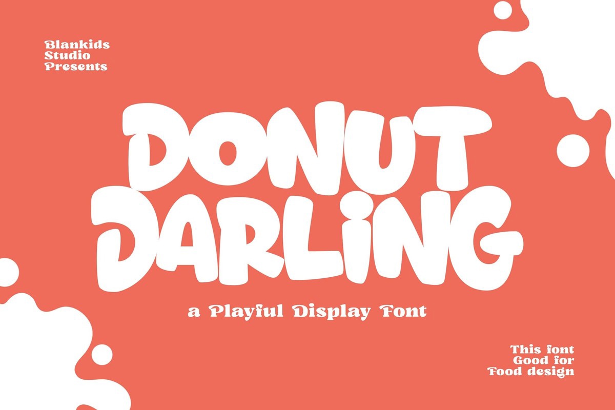 Пример шрифта Donut Darling