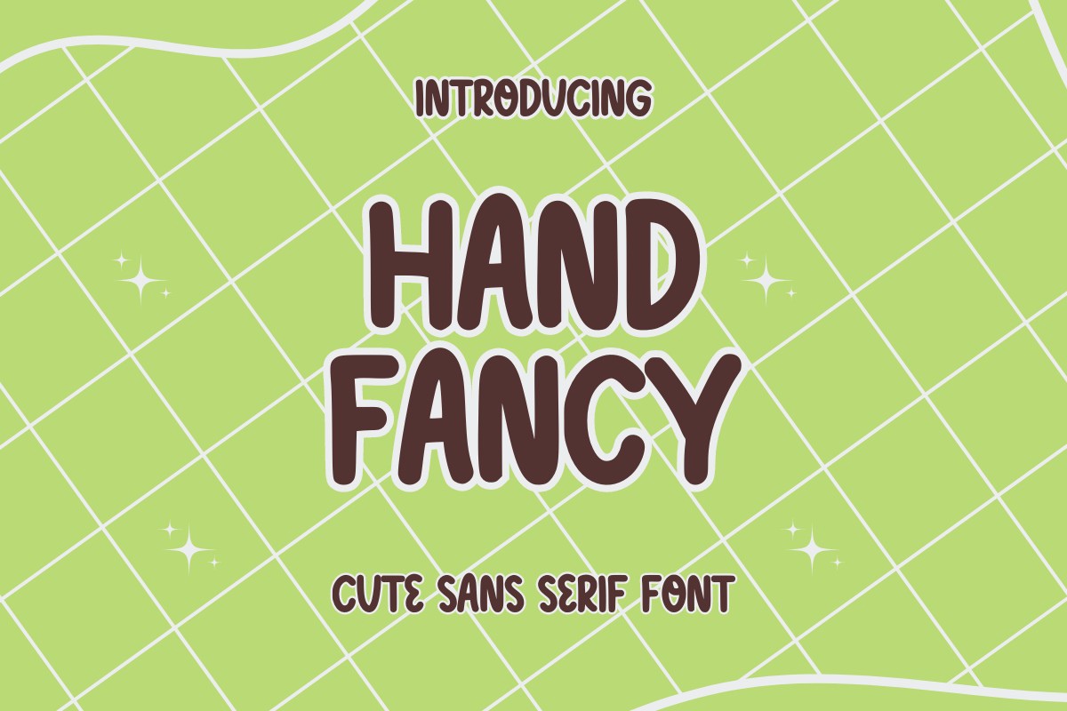 Пример шрифта HandFancy