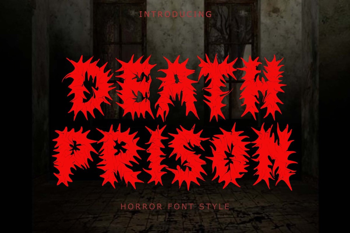 Пример шрифта Death Prison