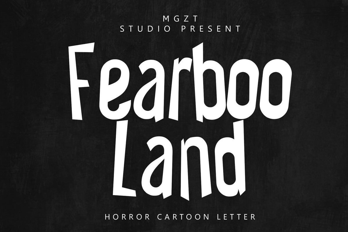 Пример шрифта Fearboo Land