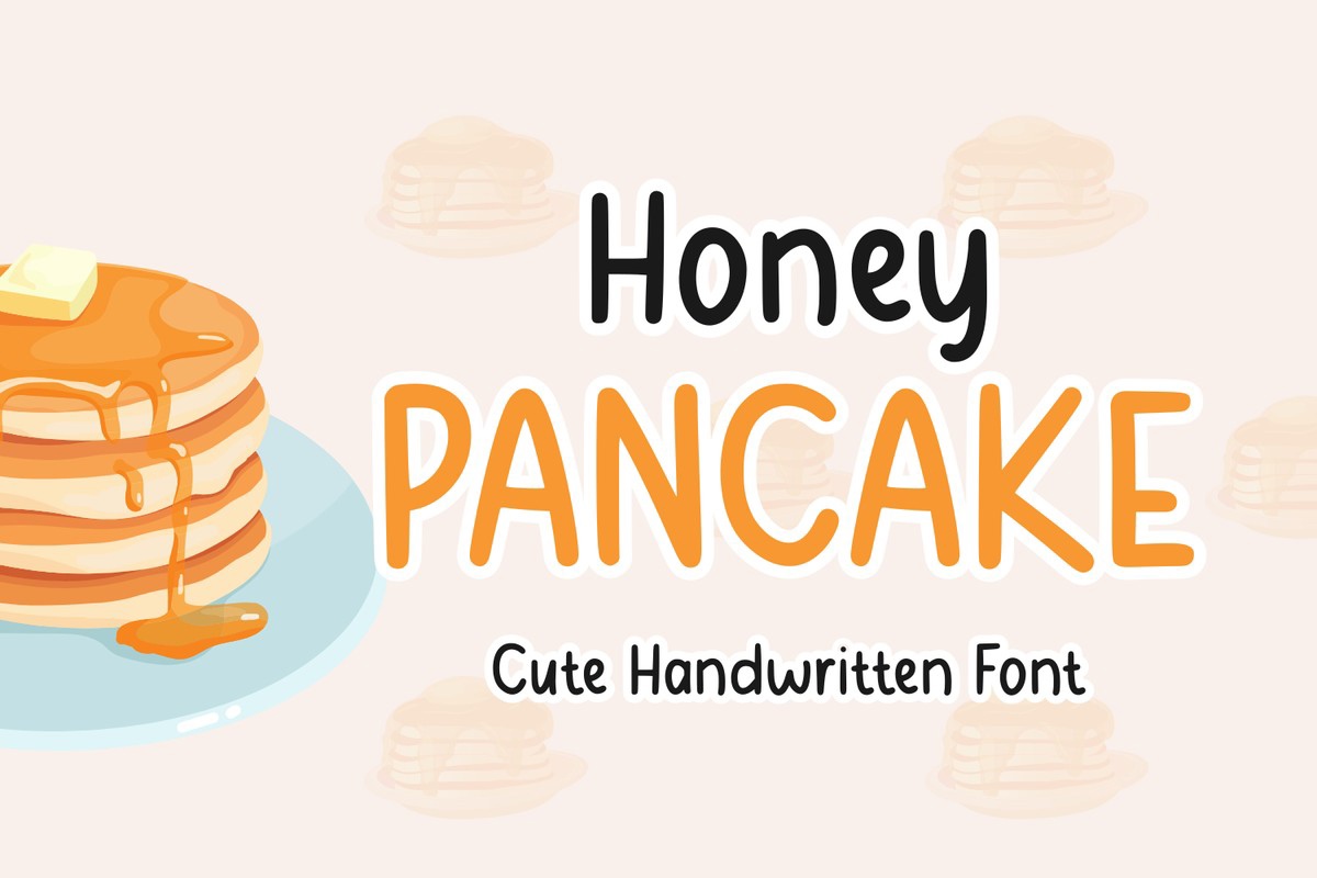 Пример шрифта Honey Pancake