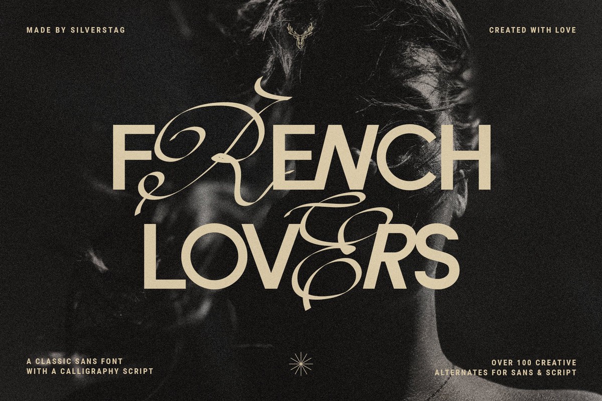 Пример шрифта French Lovers