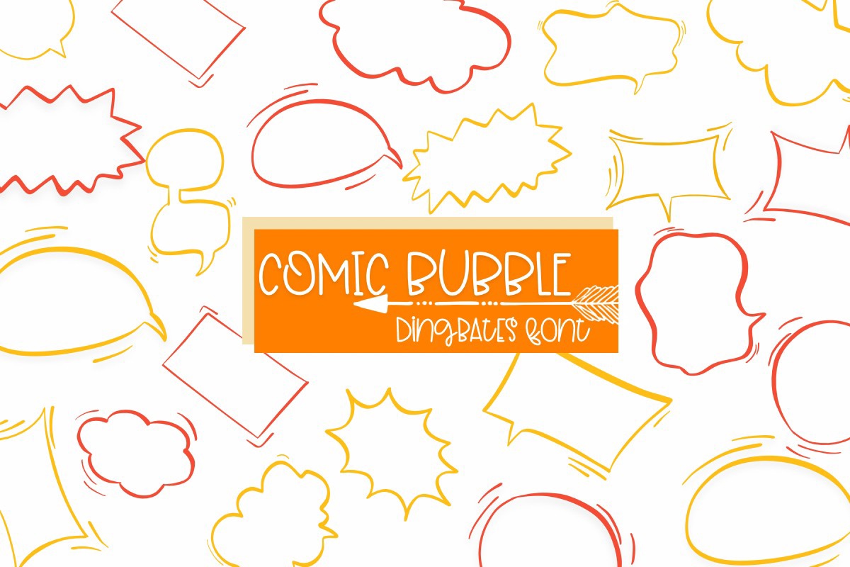 Пример шрифта Comic Bubble