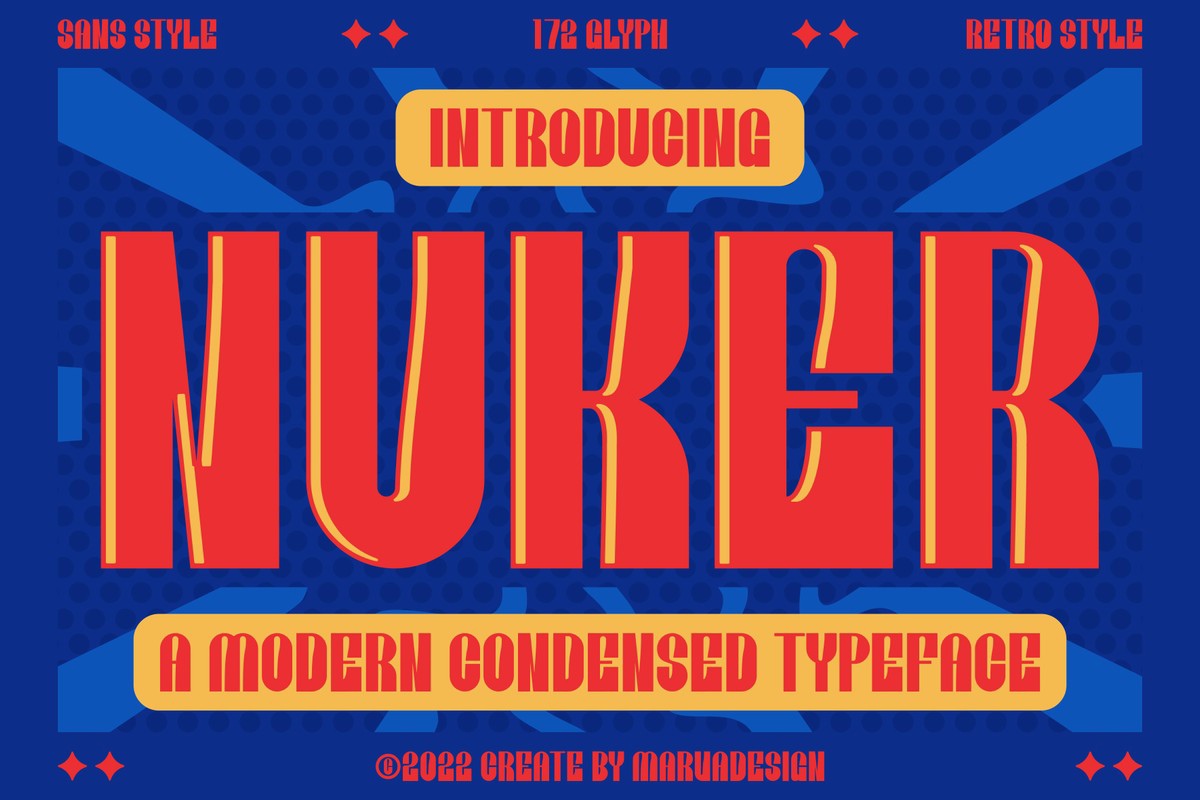 Пример шрифта Nuker