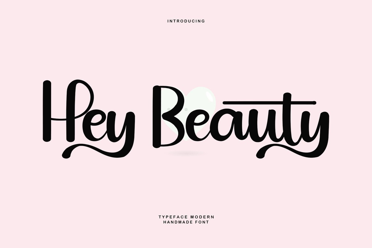 Пример шрифта Hey Beauty