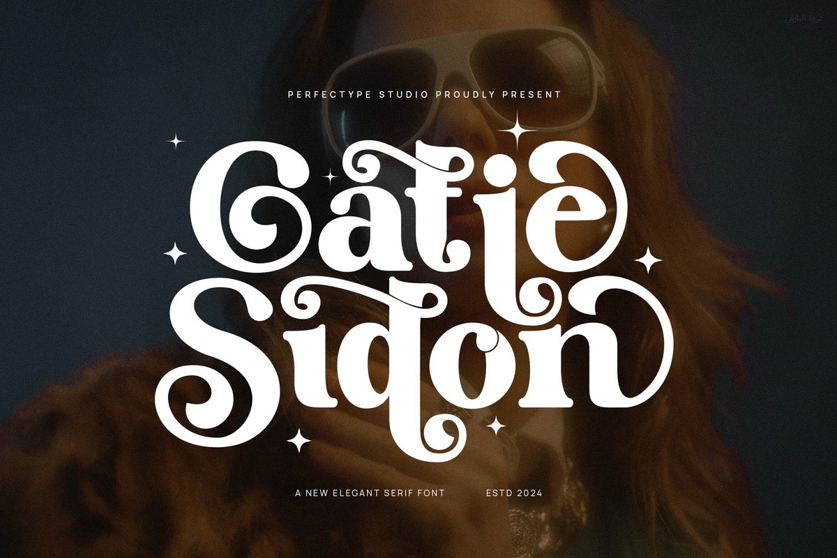 Пример шрифта Catie Sidon