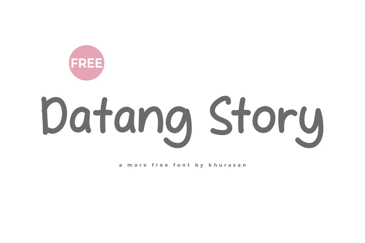 Пример шрифта Datang Story