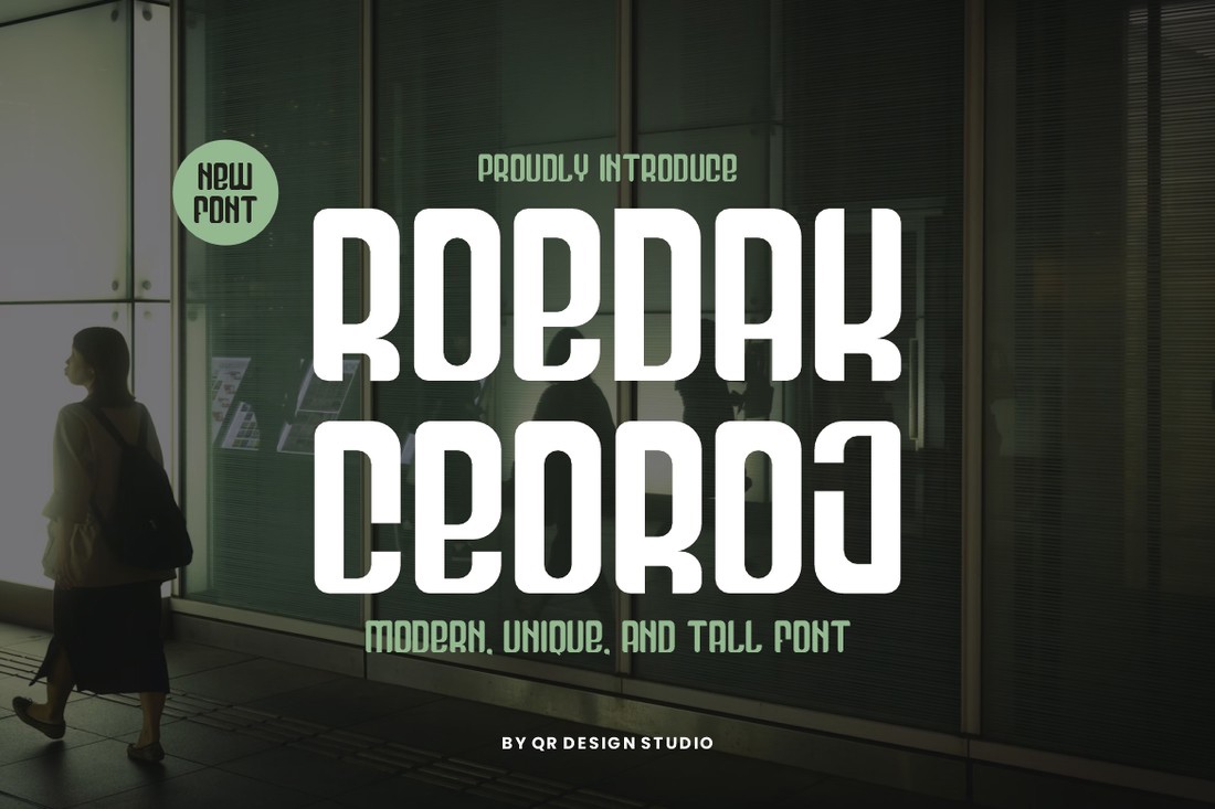 Пример шрифта Roedak Ceoroj