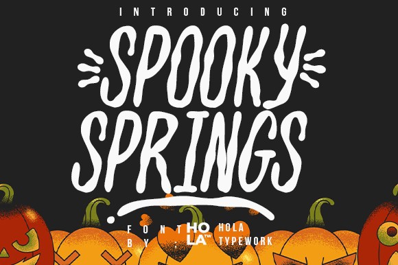 Пример шрифта Spooky Springs