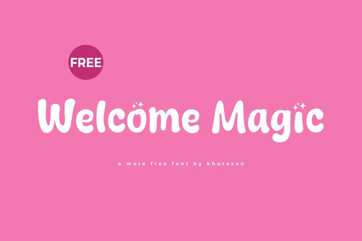 Пример шрифта Welcome Magic