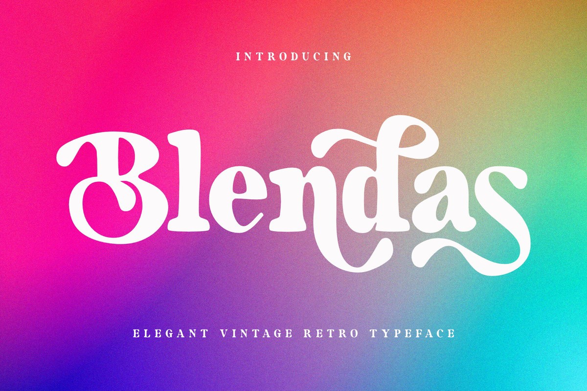 Пример шрифта Blendas