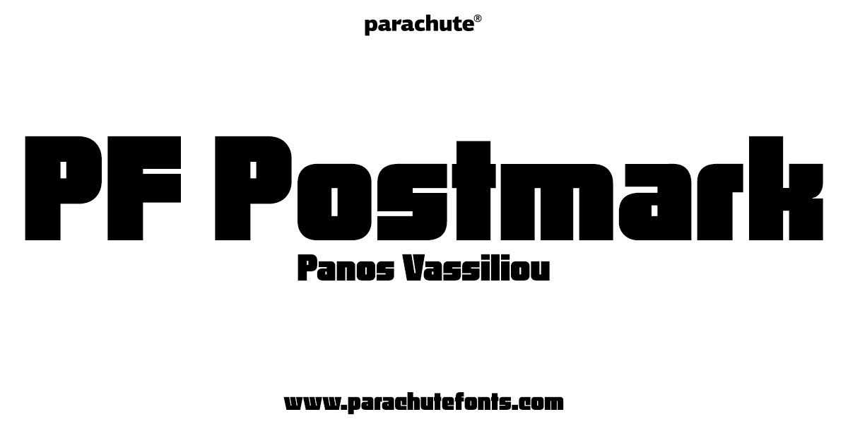 Пример шрифта PF Postmark