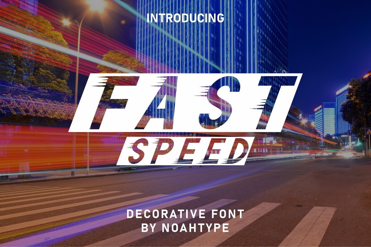 Пример шрифта Fast Speed