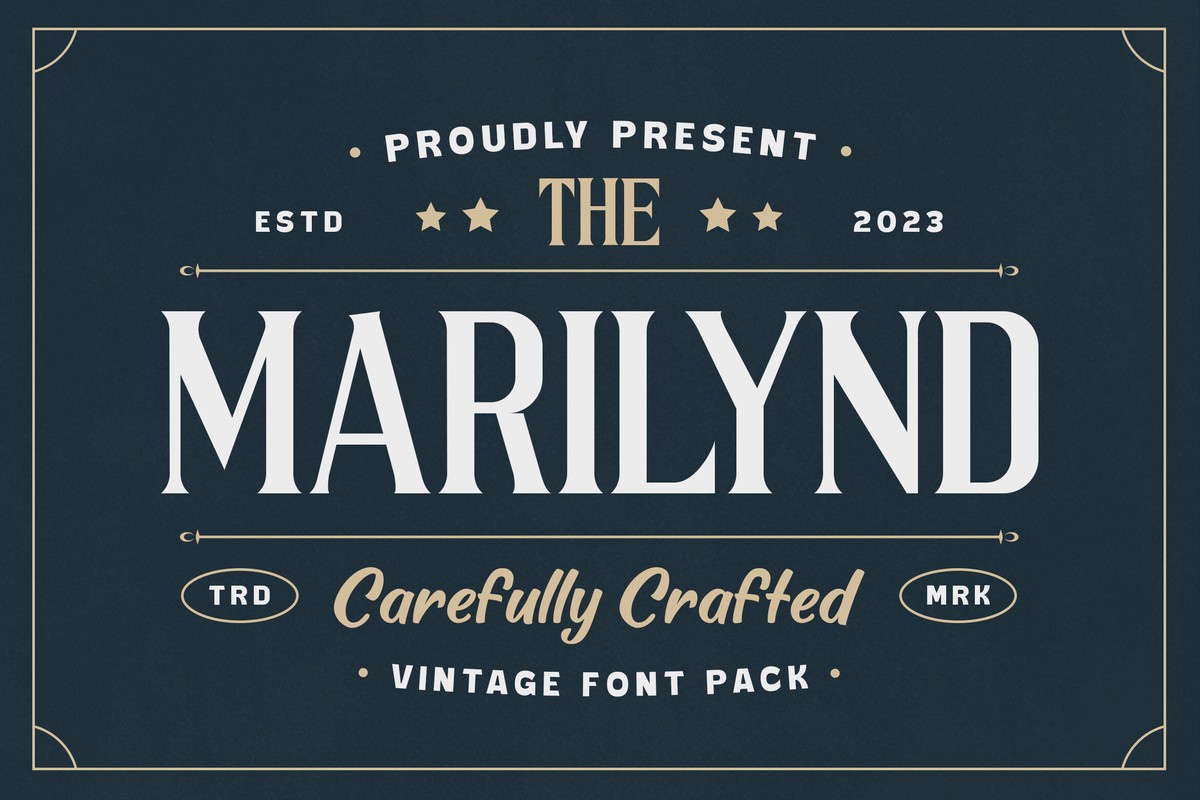 Пример шрифта Marilynd Display