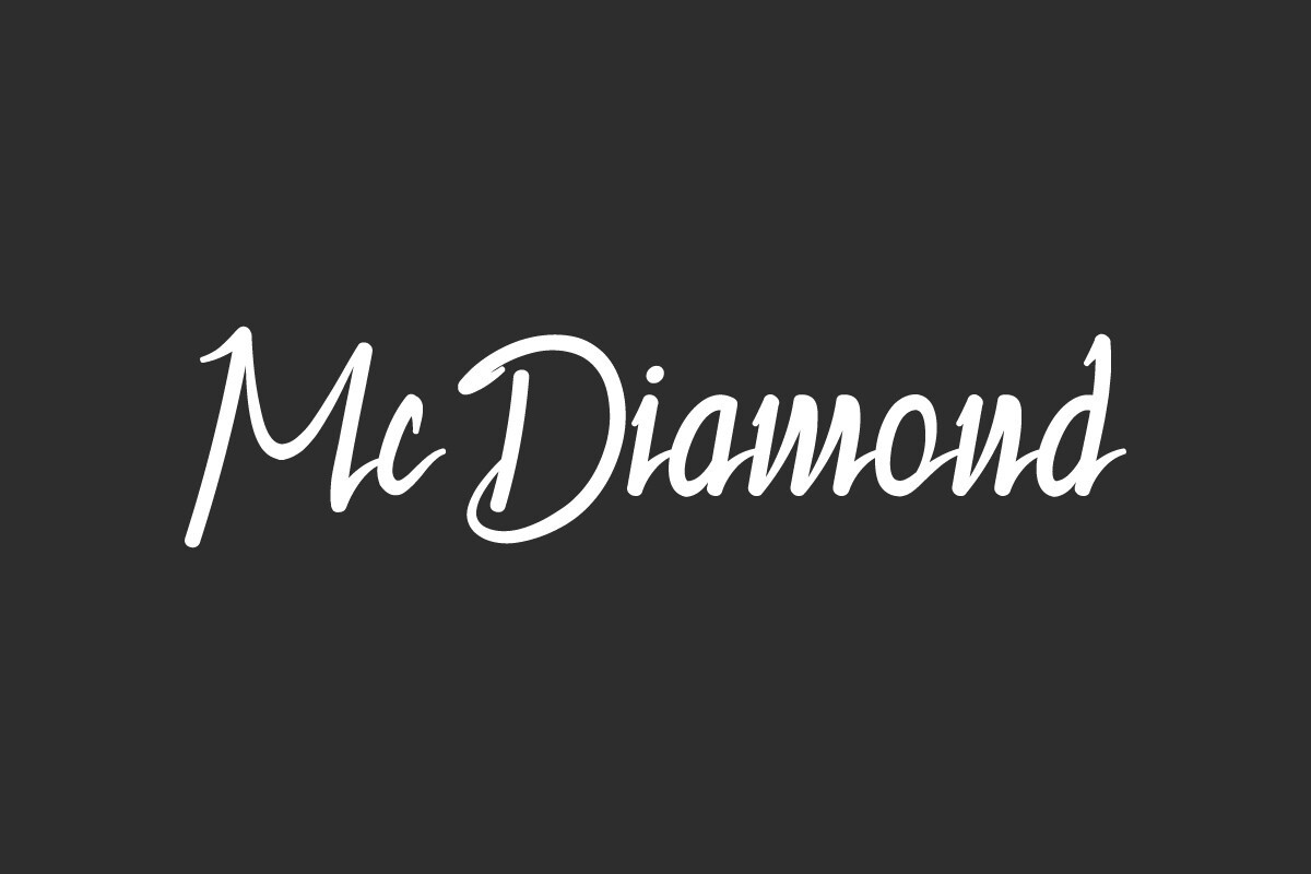 Пример шрифта Mc Diamond