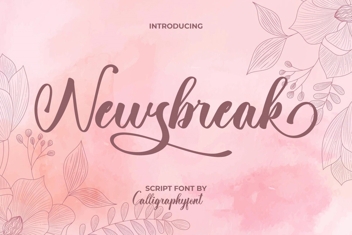 Пример шрифта Newsbreak Regular