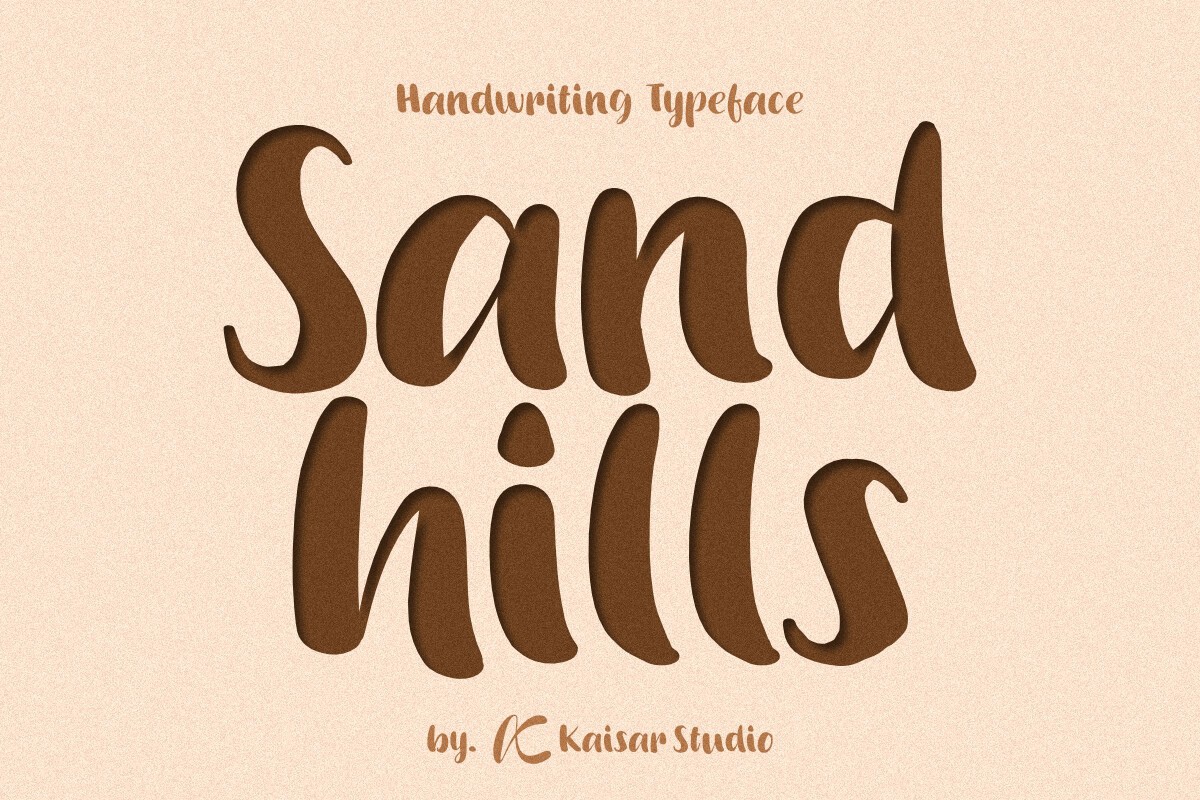 Пример шрифта Sandhills