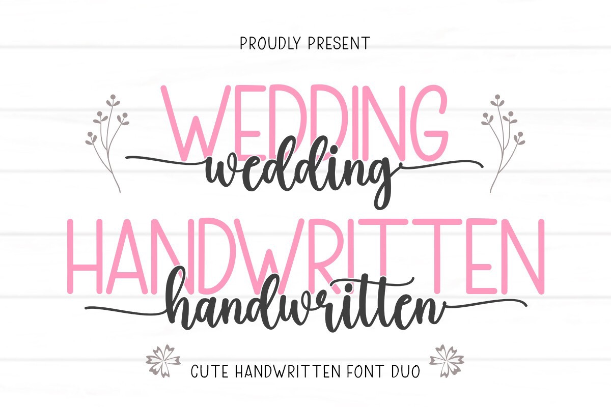 Пример шрифта Wedding Handwritten Regular