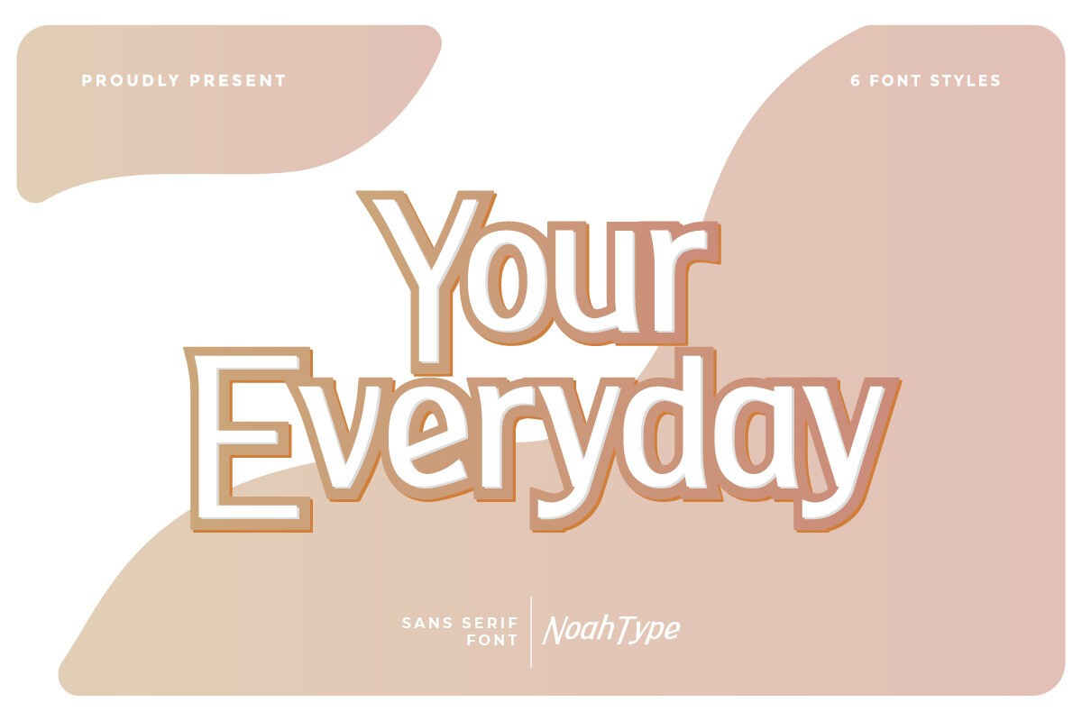 Пример шрифта Your Everyday