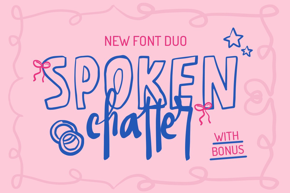 Пример шрифта SL Spoken Chatter Regular