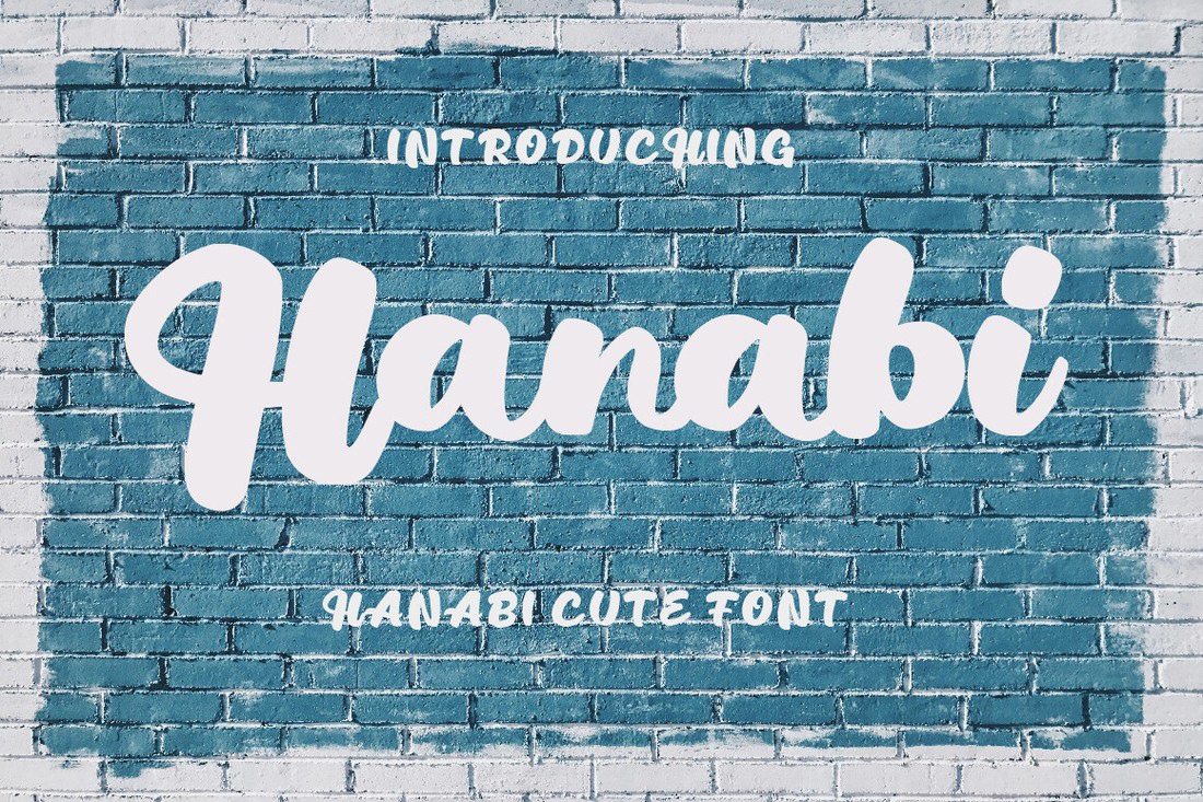 Пример шрифта Hanabi Regular