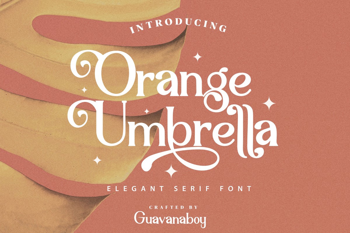 Пример шрифта Orange Umbrella