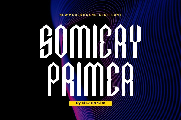 Пример шрифта Somiery Primer