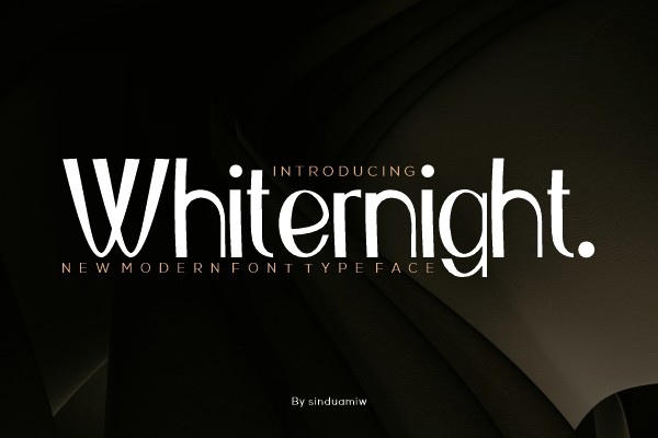 Пример шрифта Whiternight Regular