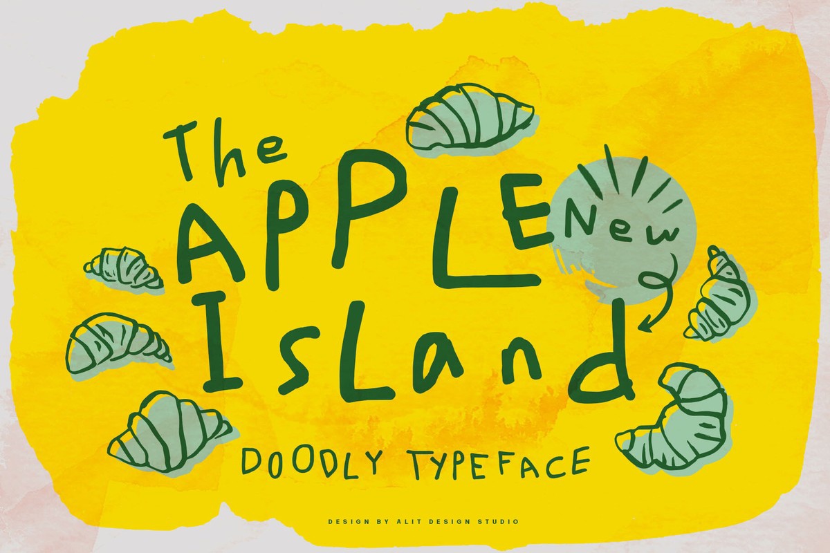 Пример шрифта Apple New Island Regular